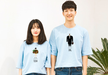 이유갓지 커플 (118) 5부 오버핏 반팔 티셔츠